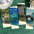 Artistic oil painting bookmark set with impressionist landscapes for DIY stationery - Oil Painting Series (QH265) / 30 Sheets