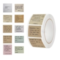 Rotolo di adesivi con citazioni letterarie vintage con carattere da macchina da scrivere - Stile Citazioni Letterarie (JJT037)