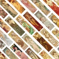 Vintage Alphonse Mucha Art Nouveau style decorative bookmarks set for journaling - Mucha Vintage Series