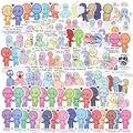 50pcs colorful cartoon ship dynamics graffiti stickers for guitar and laptop decoration - Cartoon Character Graffiti (AZ256)