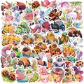 50 pieces of waterproof candy-colored insect stickers for DIY luggage and laptops - Candy Color Insect Series (WES272)