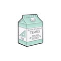 Mintgrüne Milchbox-Emaille-Anstecknadel mit Math Student Tears Humor-Design - Mathematik-Stil (QHXZ1104)
