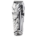Classic black and white abstract print sarong wrap with a stylish waist tie detail - Y191 Skirt / One Size