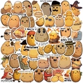 50 lustige Kartoffel-Sticker für Laptop und Gitarre DIY wasserfeste Cartoon-Aufkleber - Standard