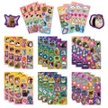 Set of 8 colorful meme cat stickers for DIY journals and phone case decoration - Mixed Cat Meme Styles