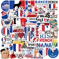 Set di 50 adesivi graffiti francesi impermeabili con Torre Eiffel e monumenti di Parigi - Stile Francese (UU155)