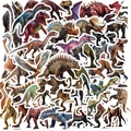 Set of 50 waterproof realistic dinosaur stickers for laptop and guitar decoration - Dinosaur Series Style (OPQ178)