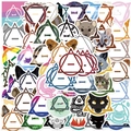 Waterproof Therian stickers pack featuring animal motifs and Theta-Delta symbols for DIY decor - Therian Culture Theme (UU230)