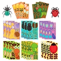 Cartoon insect DIY sticker set for phone cases and journals, 8 styles of colorful bugs - Cartoon Insect Series (Mixed Styles)