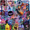 52-piece waterproof cyberpunk vaporwave stickers for laptop and guitar decoration - Cyberpunk Vaporwave Set