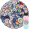 50pcs vinyl record dreamy graffiti stickers for laptops and waterproof water bottles - Vinyl Record Illustration Style