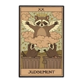 Pin's en émail créatif raton laveur carte de tarot Jugement pour accessoires de mode - Tarot Le Jugement Raton Laveur (UVXZ140)