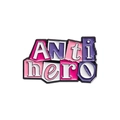 Spilla smaltata colorata Anti Hero con scritte rosa e viola per vestiti e borse - Stile Anti Hero (QHXZ242)