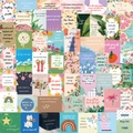 52-teiliges ästhetisches Wandcollage-Set mit motivierenden Sprüchen für die Deko - Inspirierender Englischer Stil