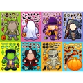 Halloween Make-a-Face sticker set featuring 8 classic spooky DIY monster designs - Halloween Combo Style