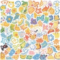 Lot de 100 autocollants de dessin animé imperméables pour ordinateurs et bagages DIY - Style de Dessin Animé à la Main