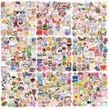 Lot de 600 autocollants de dessin animé étanches pour ordinateur et bagages style kawaii - Série de Combinaison de Dessins Animés