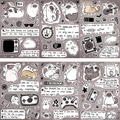 DIY Siamese cat and rabbit decorative stickers for scrapbooks and phone cases - 8 Styles Original Siamese Cat Diary Series (PMS207)