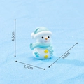 Cute snowman miniature figurine with blue hat and stars for Christmas landscaping - No. 13 Blue Scarf Snowman