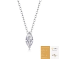 Marquise cut moissanite pendant necklace in S925 sterling silver with GRA certificate - Marquise Moissanite 5*10mm (With Certificate)
