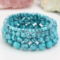 Blue Vein Turquoise 4 Items Per Set