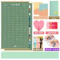 Romantic gift set for couples including a 100 bucket list poster and cute accessories - Luxury Set (With Accessories/Vouchers) / Green Couple Scroll