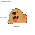 Cute orange cartoon dog metal badge enamel pin with pink paws and 5.4g weight detail - Teddy Dog Style (XZ3622-4)