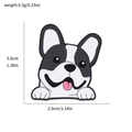 Cartoon Franse Bulldog emaille speld voor tassen, zwart-wit hondenaccessoire - Franse Bulldog Stijl (XZ3622-7)