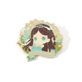 Soul Land enamel pin badge featuring a cute anime female character in teal traditional dress - Ning Rongrong