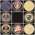 Insignias metálicas personalizadas y monedas militares con varios emblemas de esmalte - Serie Conmemorativa Militar y de Organización