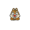Cute Disney Dale chipmunk enamel pin in brown finish with red nose for backpacks - Red Nose Chipmunk Head Style (xz2022)