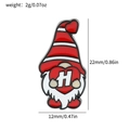 Cartoon-Gnom-Emaille-Pin mit rotem Herz und Buchstabe H, Größe 22mm x 12mm - Xz3074-1