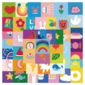 Lot de 56 autocollants de dessin animé imperméables pour ordinateurs et bagages - Style de Gribouillage de Dessin Animé (DD193)