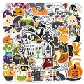 100 stickers d'Halloween imperméables avec citrouilles et fantômes pour décoration DIY - Ensemble d'Halloween
