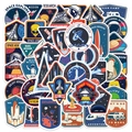 Lot de 52 stickers d'astronaute et espace étanches pour ordinateurs et valises déco - Thème Station Spatiale Astronaute