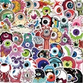 Set di 52 adesivi graffiti a forma di occhio per valigie e decorazione fai-da-te - Serie Bulbi Oculari (TT109)