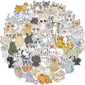 Set of 60 cartoon cat graffiti stickers with various poses for laptop and luggage decor - Cartoon Cat (WES113)