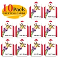 Set of 10 large watercolor giraffe birthday cards with matching red envelopes - Giraffe Style (T020400608)