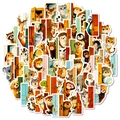 Set van 56 schattige dierenstickers voor scrapbooking en laptop decoratie materiaal - Dier Glurende Stijl (T01042991)