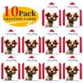 10er-Set Hundekarten zum Geburtstag mit roten Umschlägen für Tierliebhaber - Hundeillustrationsstil (T020400655) / Karten Und Umschläge