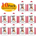 Set mit 10 lustigen Monster-Geburtstagskarten mit passenden roten Umschlägen - T020400610