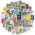 Lot de 56 autocollants graffiti motivants et colorés avec art de collage et citations inspirantes - Style de Collage Inspirant (T01042889)