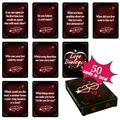 Love Dialogue interaction card set with 50 cards and black box for couples' entertainment - Couple Interactive Conversation Game Cards (T01042940)