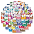 Lot de 56 autocollants enveloppes colorés avec des phrases motivantes en anglais - Style d'Enveloppe Multicolore (T01042891)