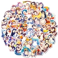 Set of 56 cute cartoon penguin stickers in various professional outfits for laptops - Cartoon Penguin Series (T01042963)