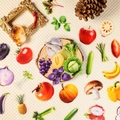 56-piece realistic fruit and vegetable PET stickers for educational decoration and scrapbooking - Realistic Fruit Vegetable Multi-Series (T01043003)