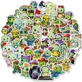 Set of 56 cute cartoon turtle stickers for laptops and water bottles with colorful designs - Cartoon Turtle Sticker Set (T01043018)