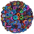 Lot de 56 autocollants néon football avec motifs graffiti colorés pour enfants - Thème de Football Néon (T01043047)