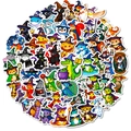 Pack de 56 pegatinas de animales magos con sombreros de bruja para decoración DIY - Estilo de Tema de Mago Animal (T01042970)