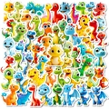 56 pieces of cute 3D effect cartoon dinosaur stickers for journals and notebooks - Cute Dinosaur Series A (T01042814)